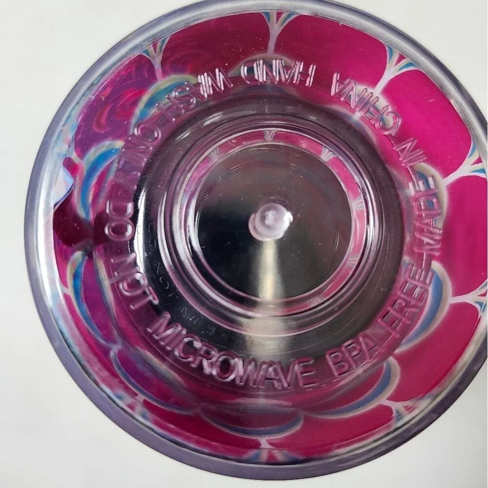 Lilly Pulitzer blue, green & hot pink double barrel Tervis Tumbler hot/cold cup